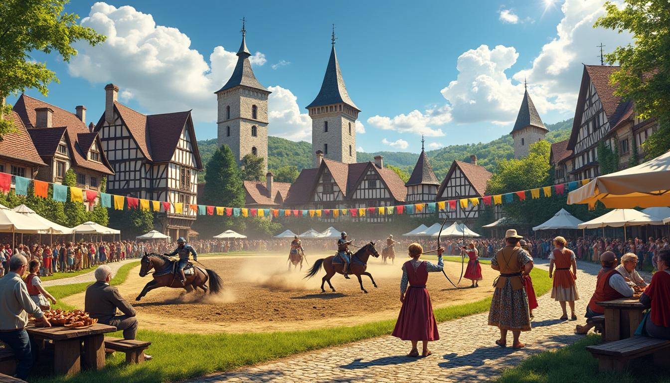 plongez dans l'ambiance du moyen âge avec notre sélection de cinq festivals médiévaux incontournables à vivre en gironde cet été. animations, costumes et spectacles au rendez-vous !