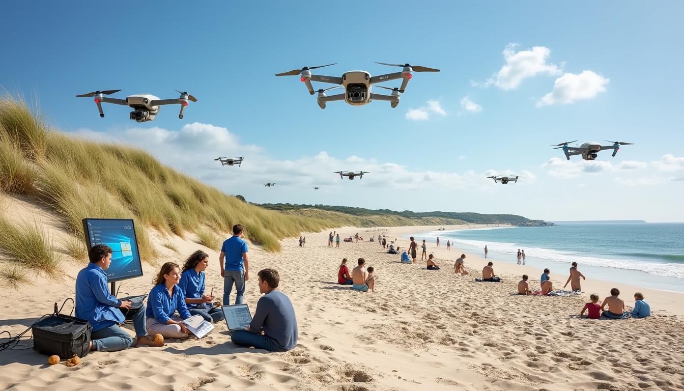 découvrez comment les landes innovent en mettant en place une surveillance continue de leurs plages toute l'année, pour renforcer la sécurité et offrir une expérience unique aux visiteurs.