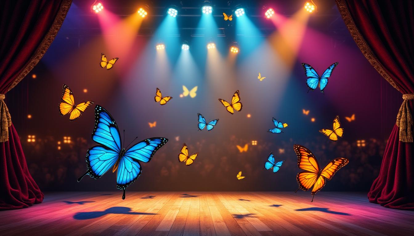 découvrez un spectacle enchanteur où les papillons prennent vie sur scène, alliant grâce, couleurs et poésie pour émerveiller petits et grands.