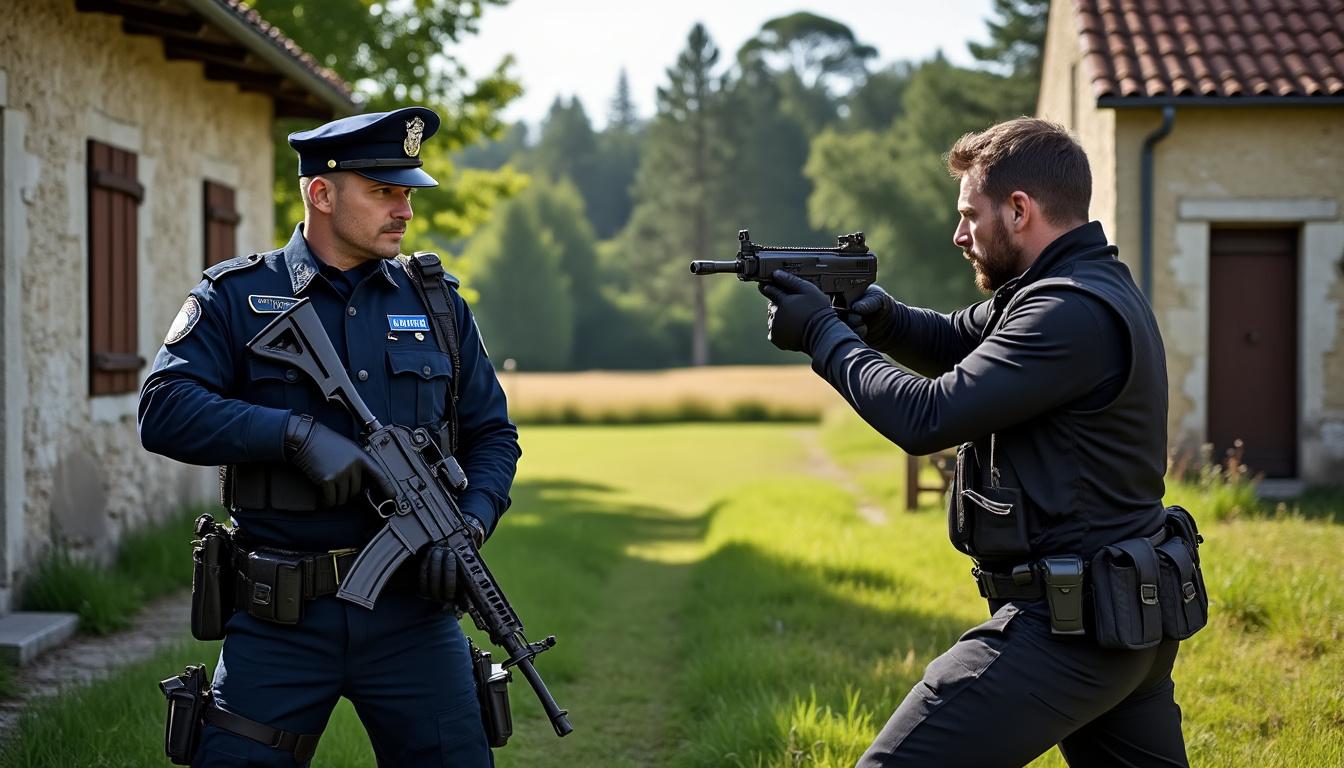 un gendarme en repos a tiré sur un homme armé en plein centre de morcenx, dans les landes. découvrez les circonstances et les réactions suscitées par ce drame survenu en pleine journée.