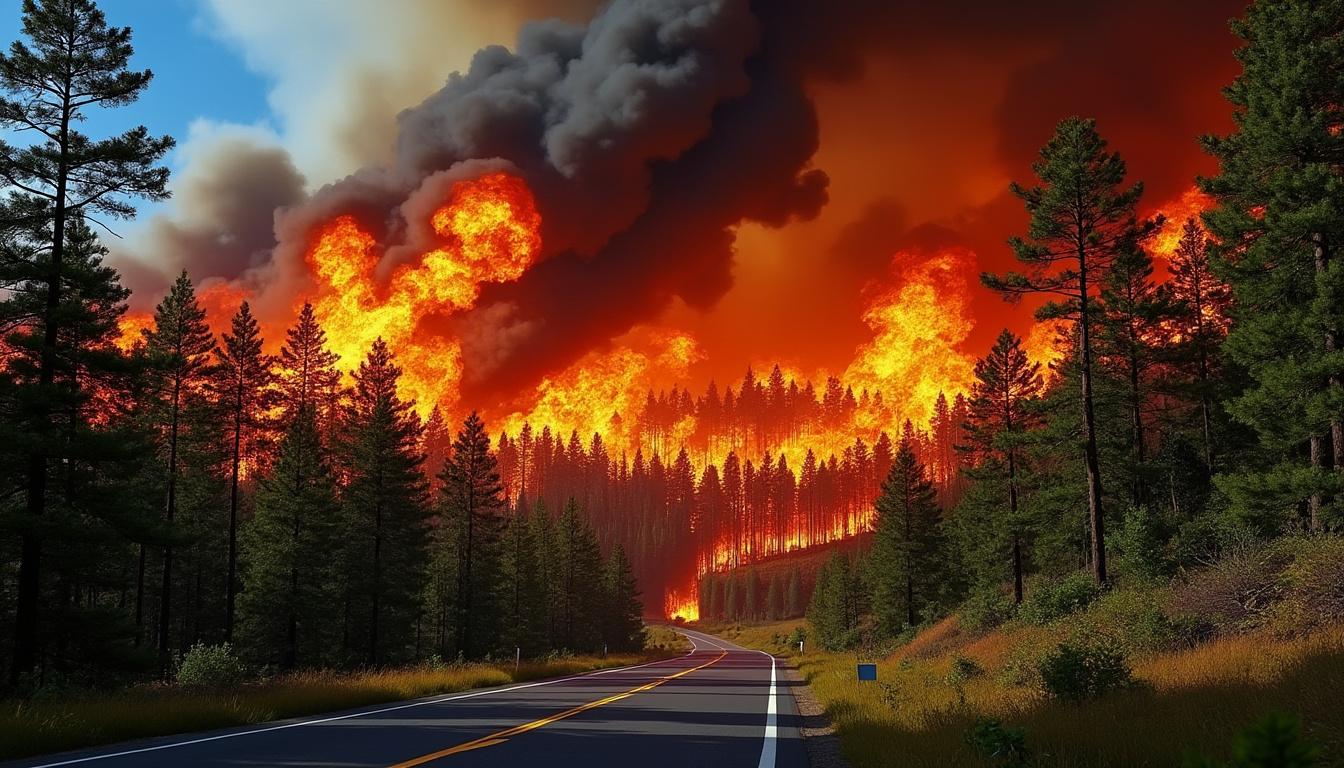 un incendie de forêt s'est déclaré le long d'une route à rion-des-landes, mobilisant les pompiers et suscitant l'inquiétude des habitants. découvrez l'évolution de la situation et les mesures de sécurité mises en place.