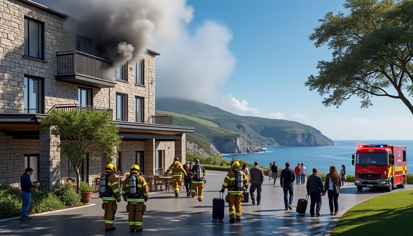un incendie maîtrisé s’est déclaré dans un hôtel de bidart, provoquant l’évacuation de 30 clients. découvrez comment les secours sont rapidement intervenus dans le pays basque pour sécuriser la situation.