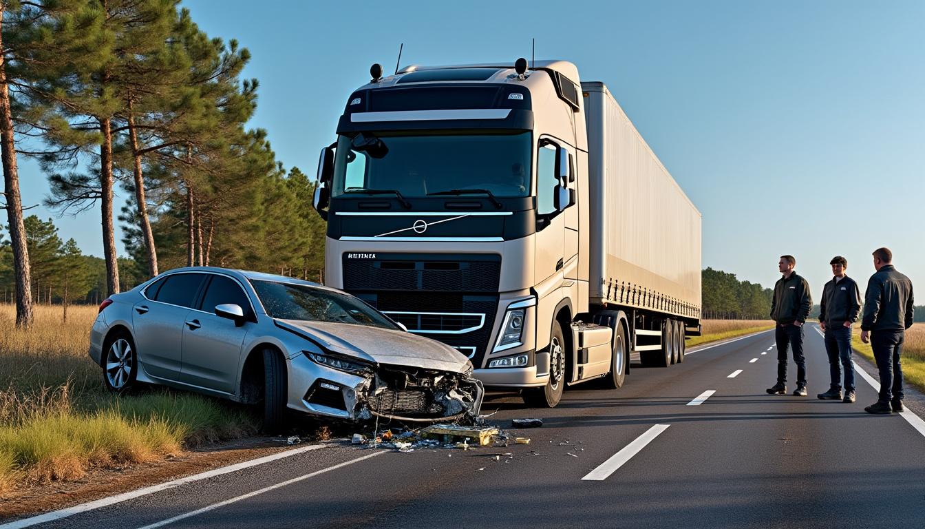 une femme a perdu la vie dans les landes à la suite d'une collision frontale entre une voiture et un poids lourd. découvrez les circonstances de ce drame et les détails de l'accident survenu sur les routes landaises.