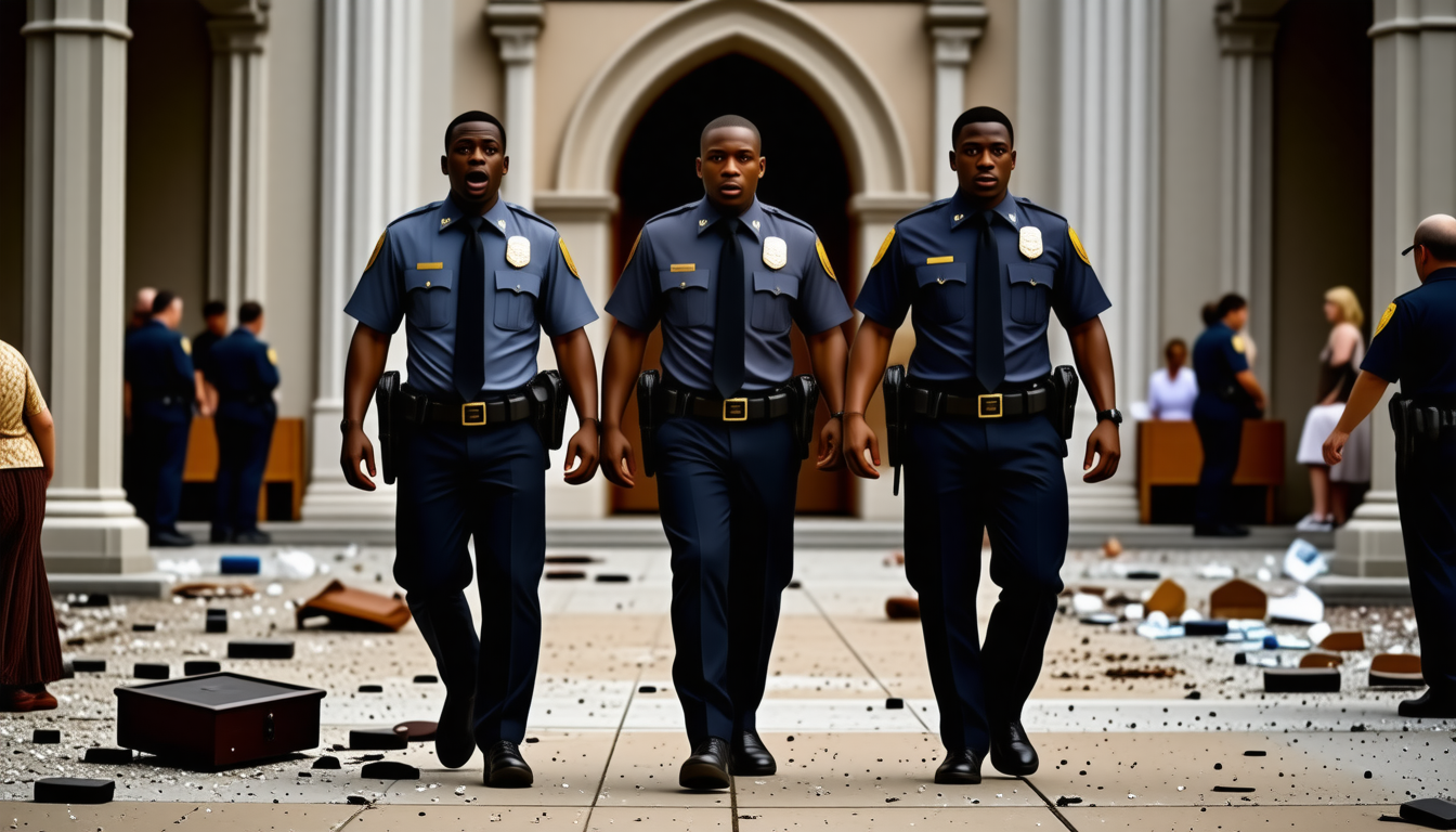 trois suspects ont été interpellés pour le vandalisme de 27 églises, après avoir tenté de voler des objets sacrés. découvrez les détails de cette affaire choquante.