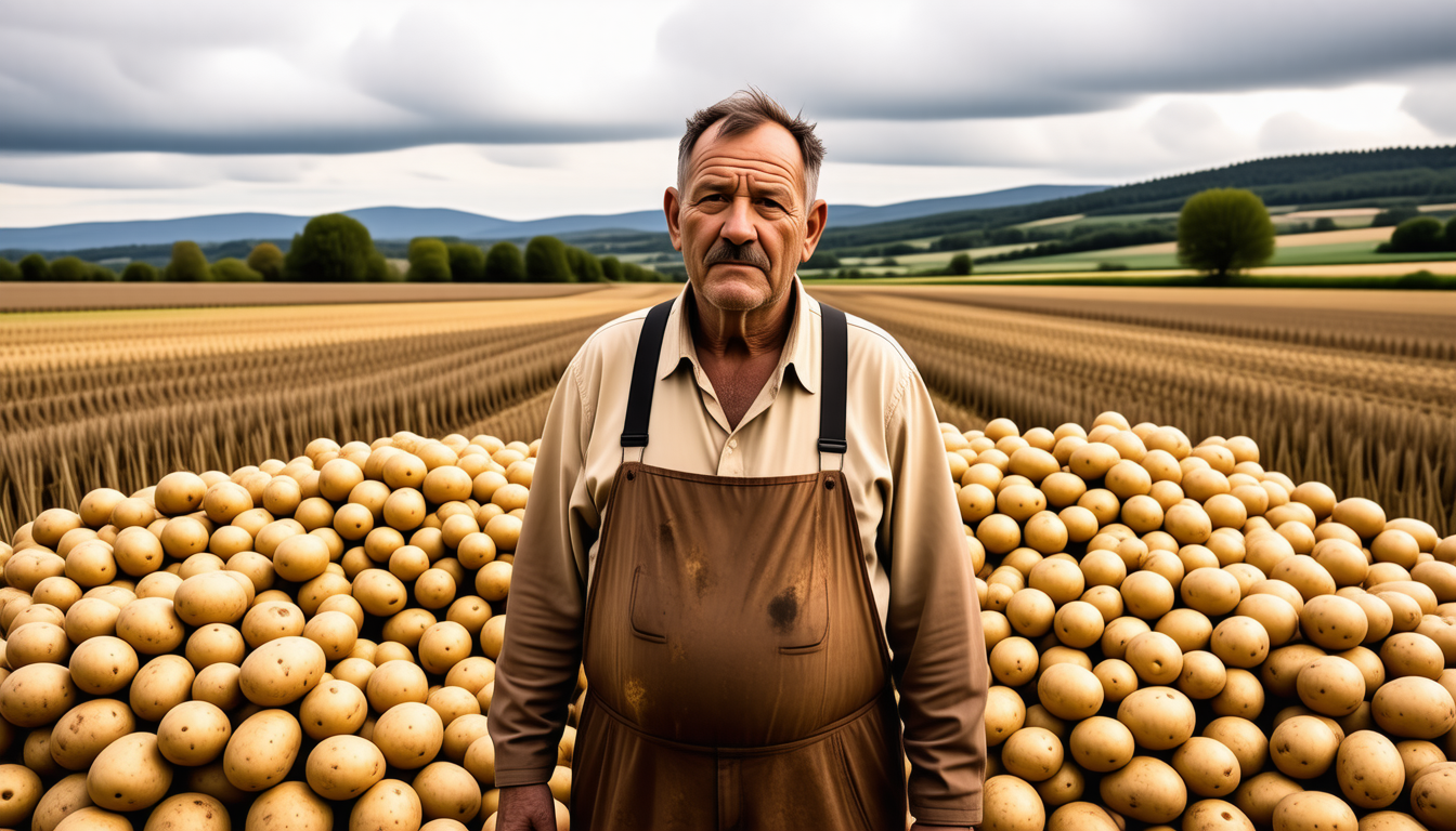 découvrez l’histoire touchante d’un agriculteur des landes, déçu par des promesses non tenues, contraint de donner des tonnes de pommes de terre. un témoignage poignant sur les difficultés du monde agricole.