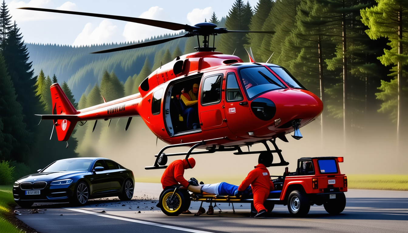 un motard a été gravement blessé lors d’une collision avec une voiture dans les landes et transporté en urgence par hélicoptère vers l’hôpital de bayonne. retrouvez les détails de cet accident impressionnant.