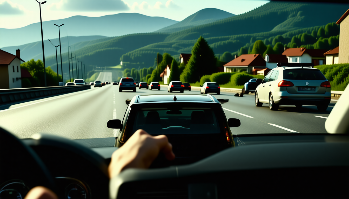 un voleur de voiture tente d'échapper à la police au pays basque, provoquant un accident spectaculaire lors de sa fuite mouvementée. découvrez les détails de cette évasion rocambolesque.