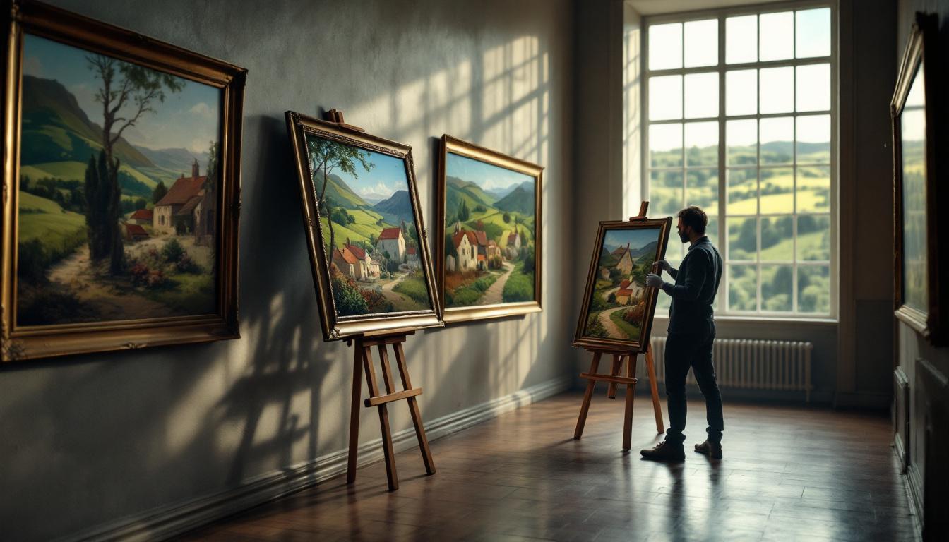 découvrez l'histoire fascinante des tableaux régionalistes du pays basque, récemment réapparus avant une vente aux enchères, puis mystérieusement retirés du catalogue.