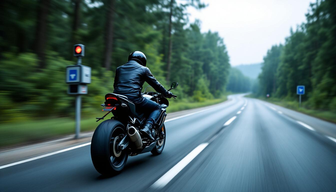 un motard a été flashé à 218 km/h dans les landes. il devra désormais répondre de ses actes devant le tribunal pour excès de vitesse.